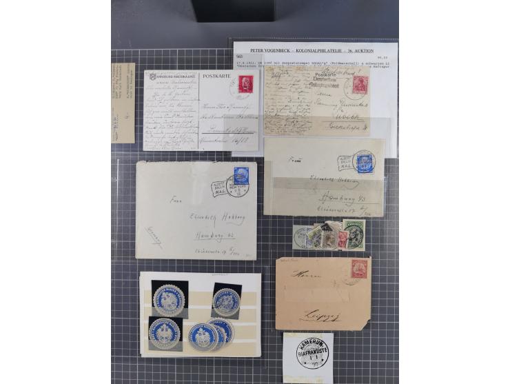 1868/1960 (ca.), ca. 170 Briefe, Karten Ansichtskarten und GSK zum Thema Schiffspost inkl. etwas Ausland, dabei Anlandestempe