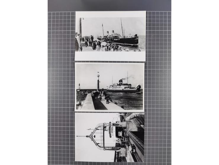 1868/1960 (ca.), ca. 170 Briefe, Karten Ansichtskarten und GSK zum Thema Schiffspost inkl. etwas Ausland, dabei Anlandestempe
