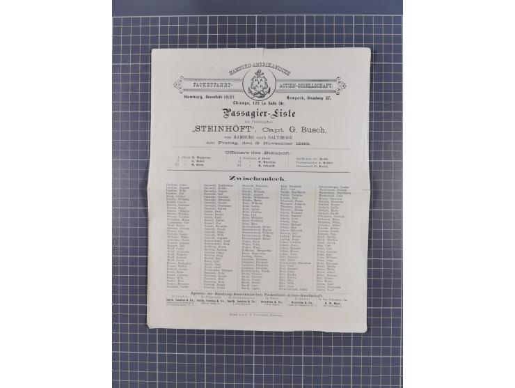 1868/1960 (ca.), ca. 170 Briefe, Karten Ansichtskarten und GSK zum Thema Schiffspost inkl. etwas Ausland, dabei Anlandestempe