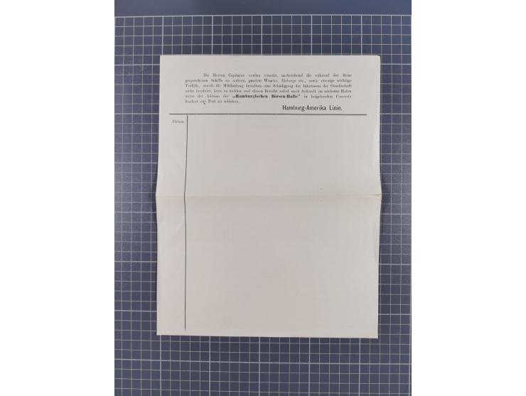 1868/1960 (ca.), ca. 170 Briefe, Karten Ansichtskarten und GSK zum Thema Schiffspost inkl. etwas Ausland, dabei Anlandestempe