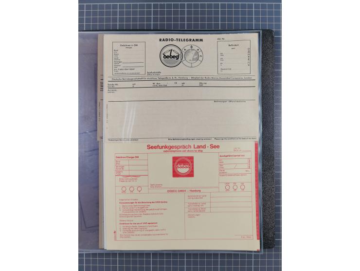 1912/70 (ca.), interessante Sammlung “OZEAN-Briefe und Schiffs-Telegramme” mit diversen Umschlägen und Telegrammen inkl. Ausl