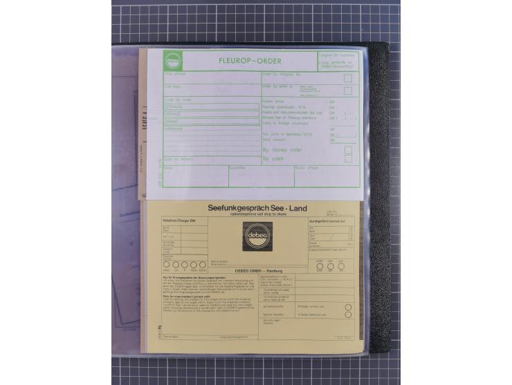 1912/70 (ca.), interessante Sammlung “OZEAN-Briefe und Schiffs-Telegramme” mit diversen Umschlägen und Telegrammen inkl. Ausl