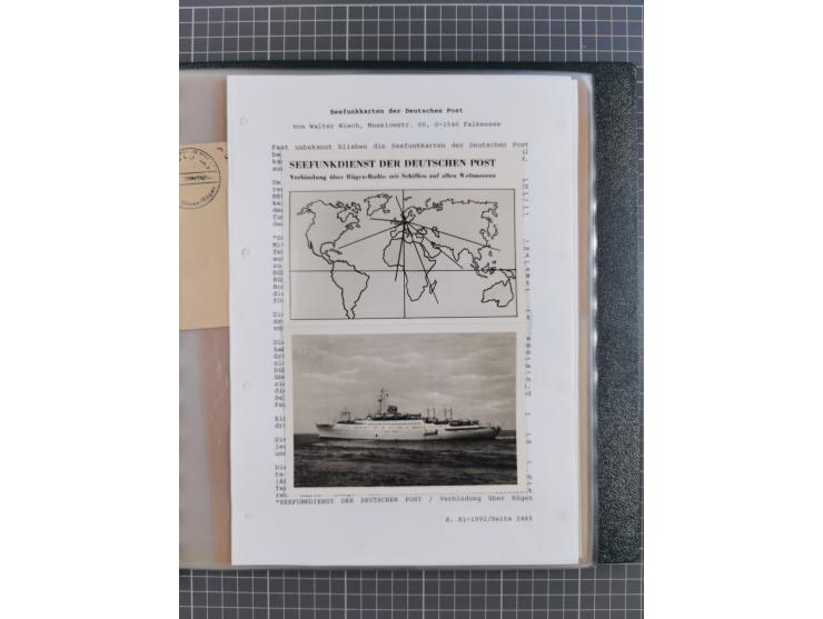 1912/70 (ca.), interessante Sammlung “OZEAN-Briefe und Schiffs-Telegramme” mit diversen Umschlägen und Telegrammen inkl. Ausl