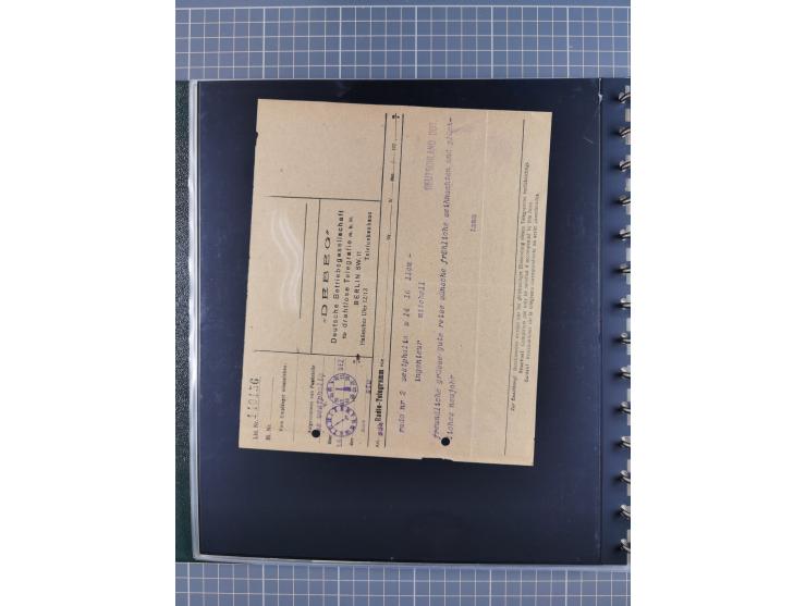 1912/70 (ca.), interessante Sammlung “OZEAN-Briefe und Schiffs-Telegramme” mit diversen Umschlägen und Telegrammen inkl. Ausl