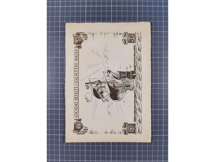 1912/70 (ca.), interessante Sammlung “OZEAN-Briefe und Schiffs-Telegramme” mit diversen Umschlägen und Telegrammen inkl. Ausl