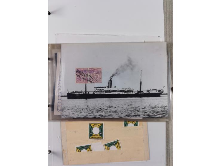 1899/1914, interessante Sammlung “ATLAS-Dienst der Hamburg-Amerika-Linie” mit fast 100 Briefen, Karten und Ganzsachen inkl. e