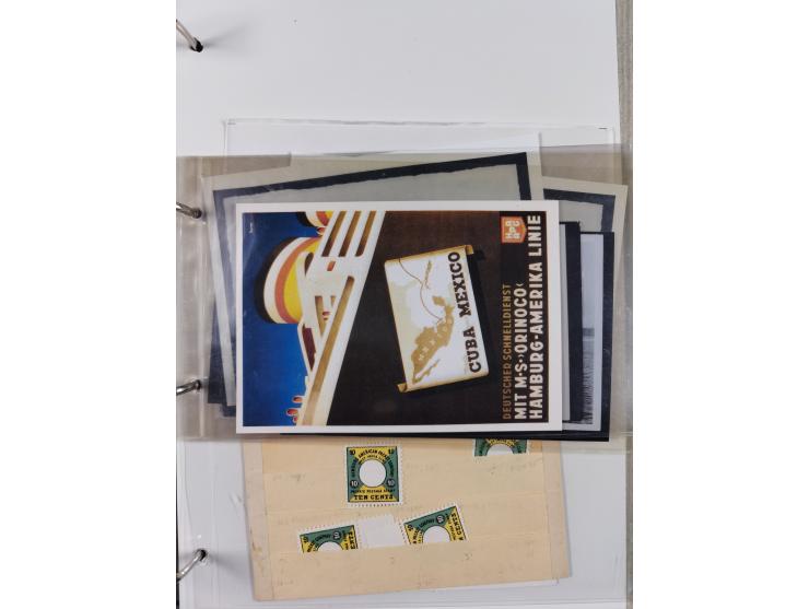 1899/1914, interessante Sammlung “ATLAS-Dienst der Hamburg-Amerika-Linie” mit fast 100 Briefen, Karten und Ganzsachen inkl. e