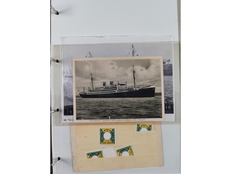 1899/1914, interessante Sammlung “ATLAS-Dienst der Hamburg-Amerika-Linie” mit fast 100 Briefen, Karten und Ganzsachen inkl. e