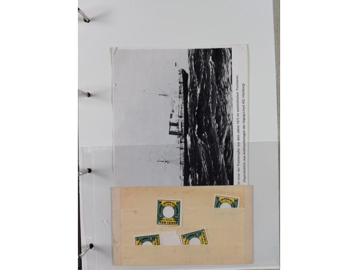 1899/1914, interessante Sammlung “ATLAS-Dienst der Hamburg-Amerika-Linie” mit fast 100 Briefen, Karten und Ganzsachen inkl. e