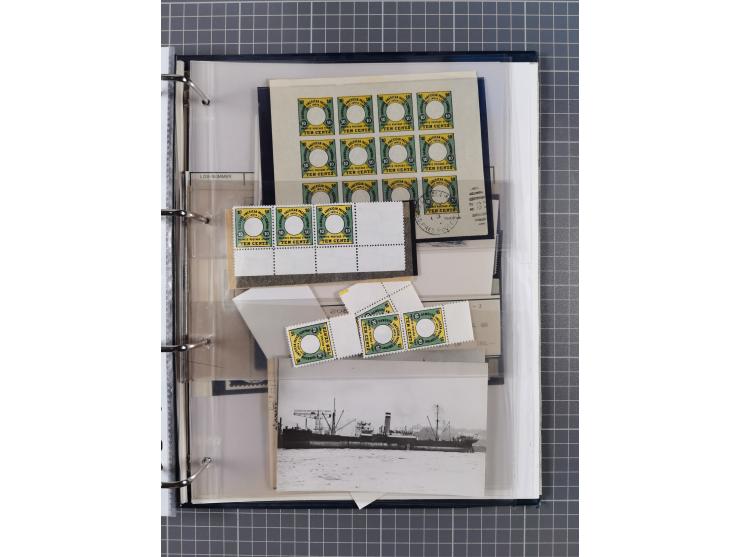 1899/1914, interessante Sammlung “ATLAS-Dienst der Hamburg-Amerika-Linie” mit fast 100 Briefen, Karten und Ganzsachen inkl. e