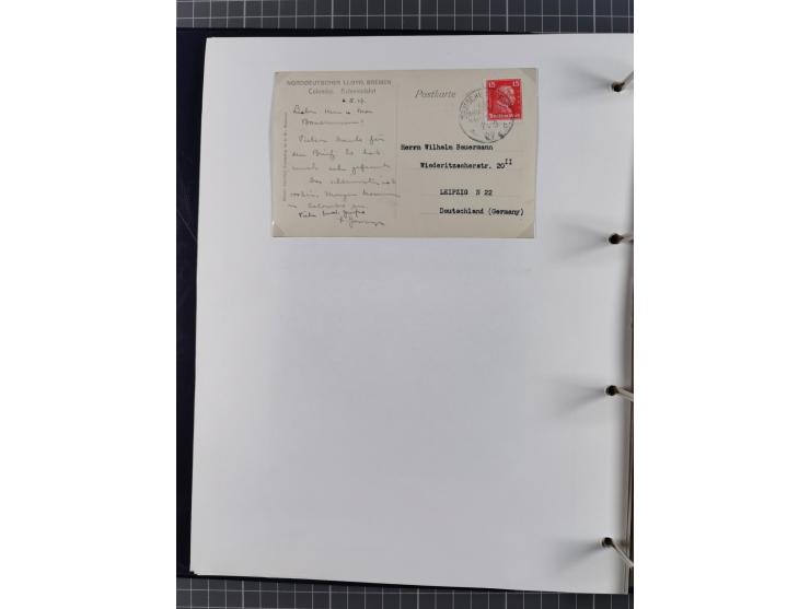 1887/1938, Sammlung “OST-ASIATISCHE HAUPTLINIE” und “OST-ASIATISCHE LINIE” mit ca. 120 Briefen, Karten und GSK, dabei frühe P