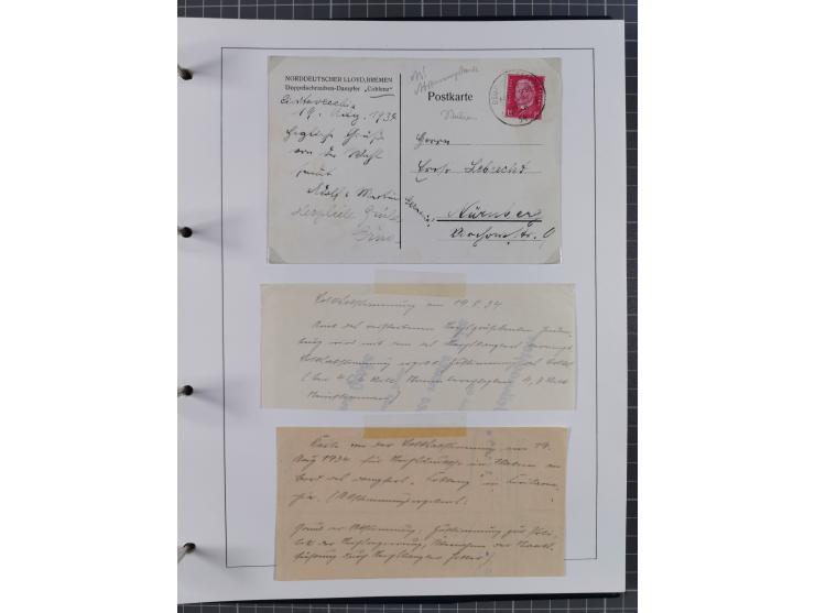 1887/1938, Sammlung “OST-ASIATISCHE HAUPTLINIE” und “OST-ASIATISCHE LINIE” mit ca. 120 Briefen, Karten und GSK, dabei frühe P