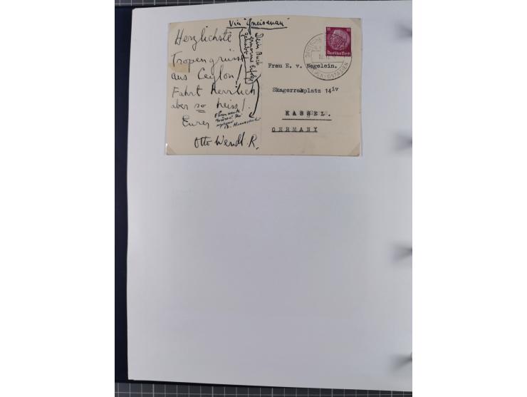 1887/1938, Sammlung “OST-ASIATISCHE HAUPTLINIE” und “OST-ASIATISCHE LINIE” mit ca. 120 Briefen, Karten und GSK, dabei frühe P