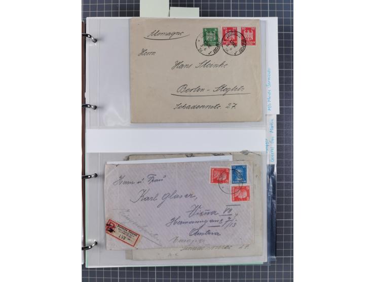 1922/39, kleine Sammlung “DSP LINIE…” (aptiert), “DSP MONTE SARMIENTO”, “DSP GENERAL SAN MARTIN” und “DSP HAMBURG-SÜDAMERIKA 