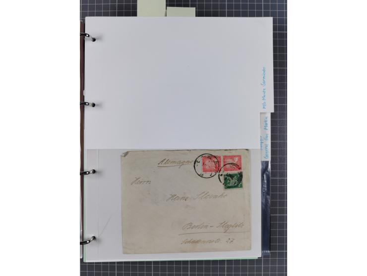 1922/39, kleine Sammlung “DSP LINIE…” (aptiert), “DSP MONTE SARMIENTO”, “DSP GENERAL SAN MARTIN” und “DSP HAMBURG-SÜDAMERIKA 