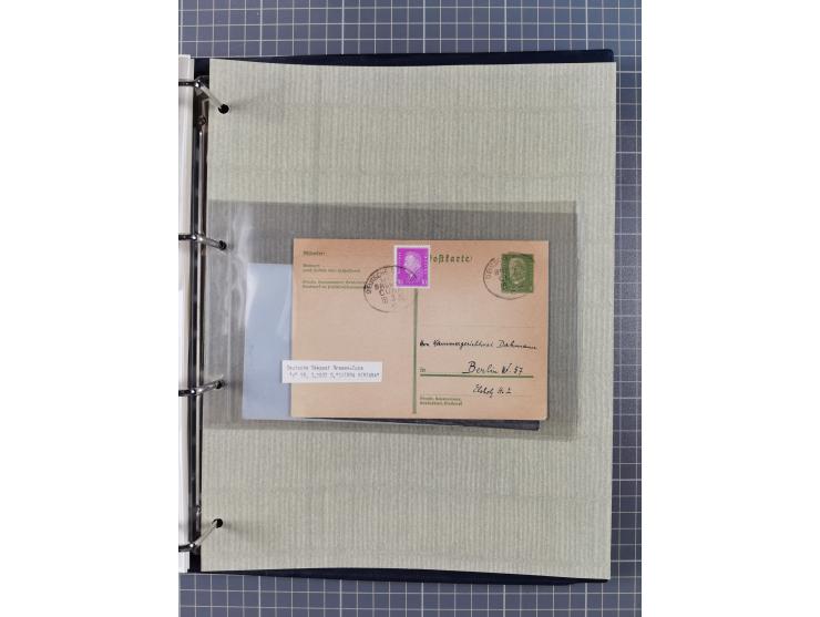 1873/1932, kleine Sammlung “DSP LINIE BREMEN-CUBA” mit 10 Briefen, Karten und Ganzsachen, dabei Bedarfspost. Dazu sieben Brie