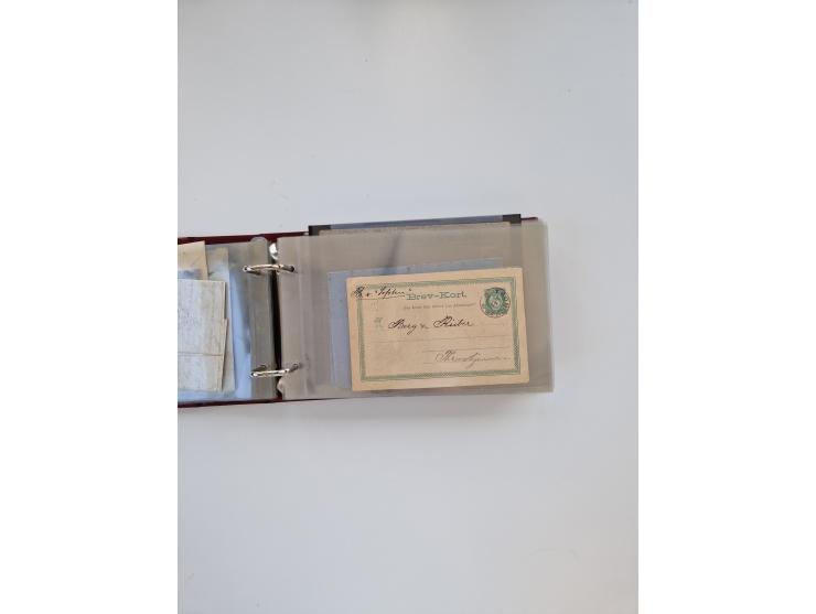Norwegen: 1855/1980 (ca.), &nbsp;Sammlung &nbsp;mit ca. 240 Briefen, Karten und GSK mit viel Post vor 1945 mit besseren Stemp