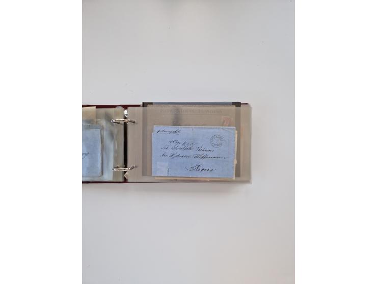 Norwegen: 1855/1980 (ca.), &nbsp;Sammlung &nbsp;mit ca. 240 Briefen, Karten und GSK mit viel Post vor 1945 mit besseren Stemp