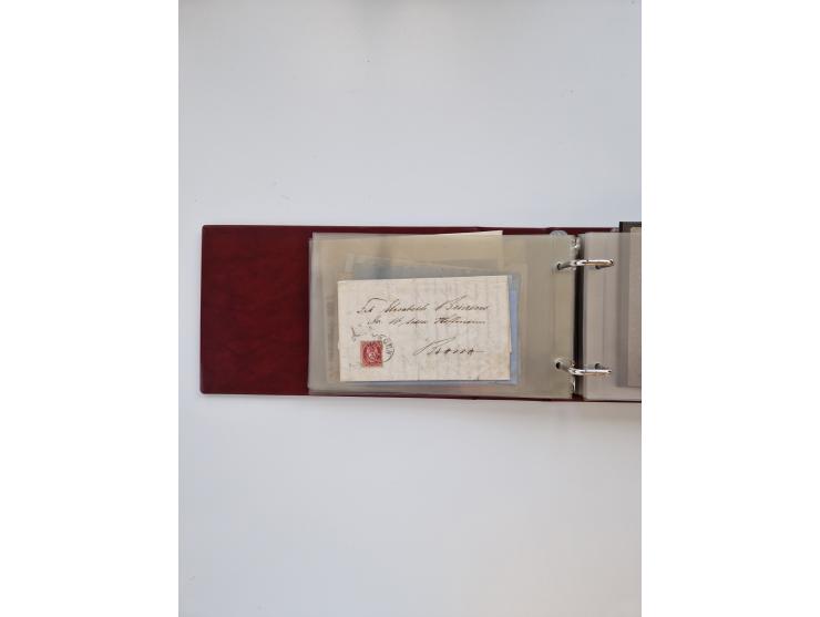 Norwegen: 1855/1980 (ca.), &nbsp;Sammlung &nbsp;mit ca. 240 Briefen, Karten und GSK mit viel Post vor 1945 mit besseren Stemp