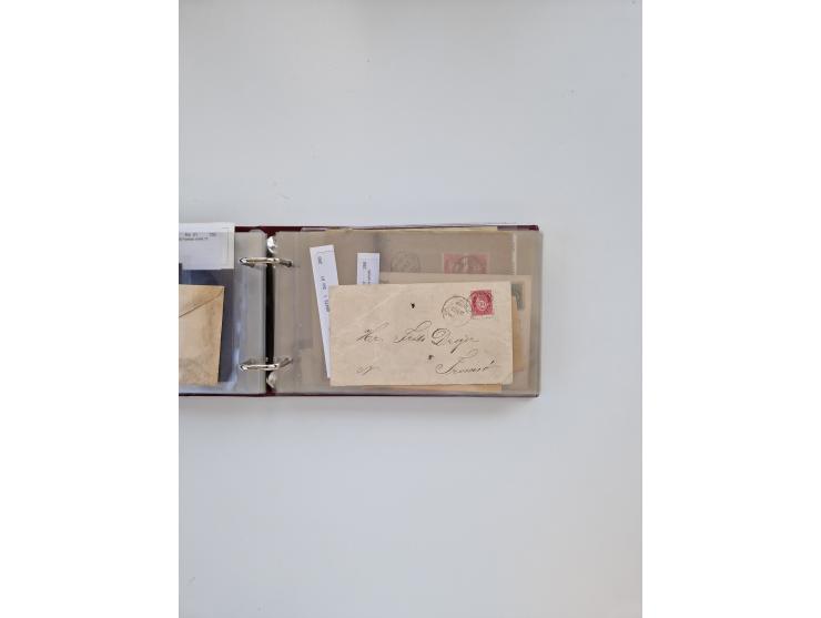 Norwegen: 1855/1980 (ca.), &nbsp;Sammlung &nbsp;mit ca. 240 Briefen, Karten und GSK mit viel Post vor 1945 mit besseren Stemp