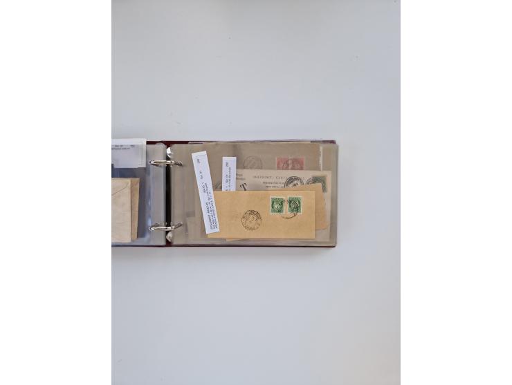 Norwegen: 1855/1980 (ca.), &nbsp;Sammlung &nbsp;mit ca. 240 Briefen, Karten und GSK mit viel Post vor 1945 mit besseren Stemp