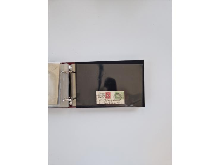 Norwegen: 1855/1980 (ca.), &nbsp;Sammlung &nbsp;mit ca. 240 Briefen, Karten und GSK mit viel Post vor 1945 mit besseren Stemp