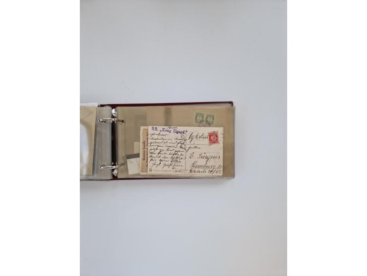 Norwegen: 1855/1980 (ca.), &nbsp;Sammlung &nbsp;mit ca. 240 Briefen, Karten und GSK mit viel Post vor 1945 mit besseren Stemp