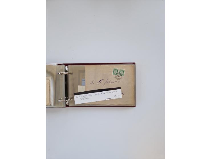 Norwegen: 1855/1980 (ca.), &nbsp;Sammlung &nbsp;mit ca. 240 Briefen, Karten und GSK mit viel Post vor 1945 mit besseren Stemp