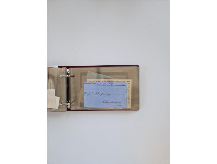 Norwegen: 1855/1980 (ca.), &nbsp;Sammlung &nbsp;mit ca. 240 Briefen, Karten und GSK mit viel Post vor 1945 mit besseren Stemp