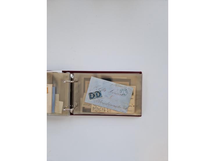 Norwegen: 1855/1980 (ca.), &nbsp;Sammlung &nbsp;mit ca. 240 Briefen, Karten und GSK mit viel Post vor 1945 mit besseren Stemp