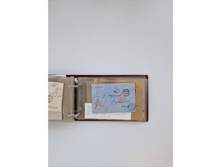 Norwegen: 1855/1980 (ca.), &nbsp;Sammlung &nbsp;mit ca. 240 Briefen, Karten und GSK mit viel Post vor 1945 mit besseren Stemp