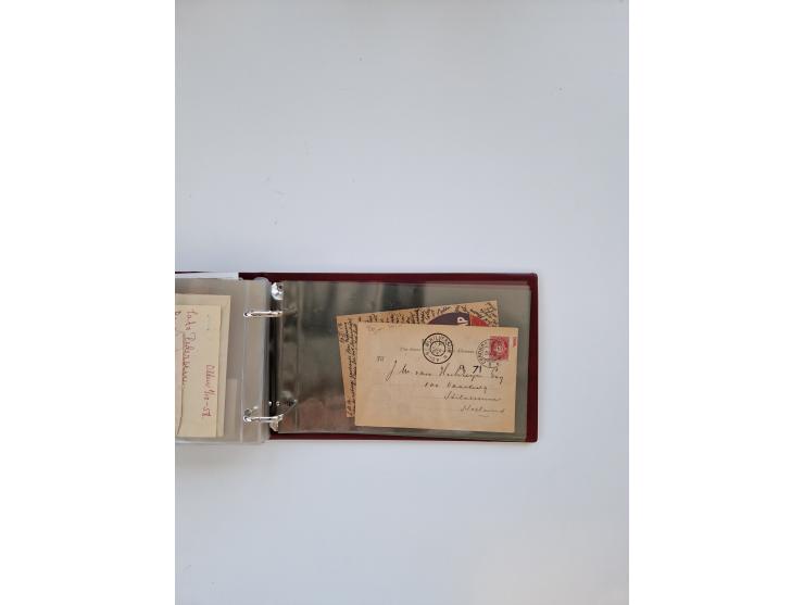 Norwegen: 1855/1980 (ca.), &nbsp;Sammlung &nbsp;mit ca. 240 Briefen, Karten und GSK mit viel Post vor 1945 mit besseren Stemp