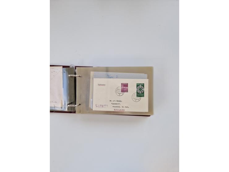 Norwegen: 1855/1980 (ca.), &nbsp;Sammlung &nbsp;mit ca. 240 Briefen, Karten und GSK mit viel Post vor 1945 mit besseren Stemp