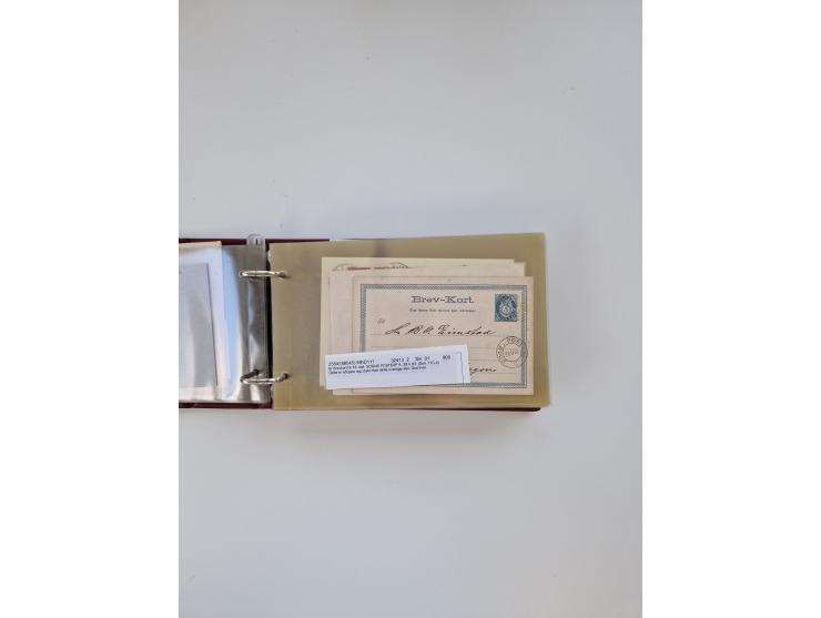 Norwegen: 1855/1980 (ca.), &nbsp;Sammlung &nbsp;mit ca. 240 Briefen, Karten und GSK mit viel Post vor 1945 mit besseren Stemp