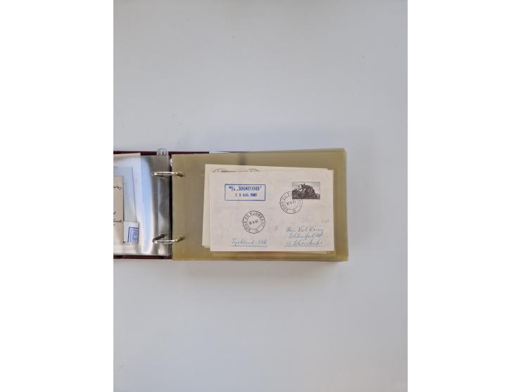 Norwegen: 1855/1980 (ca.), &nbsp;Sammlung &nbsp;mit ca. 240 Briefen, Karten und GSK mit viel Post vor 1945 mit besseren Stemp