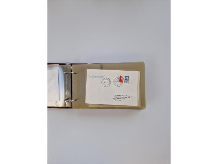 Norwegen: 1855/1980 (ca.), &nbsp;Sammlung &nbsp;mit ca. 240 Briefen, Karten und GSK mit viel Post vor 1945 mit besseren Stemp