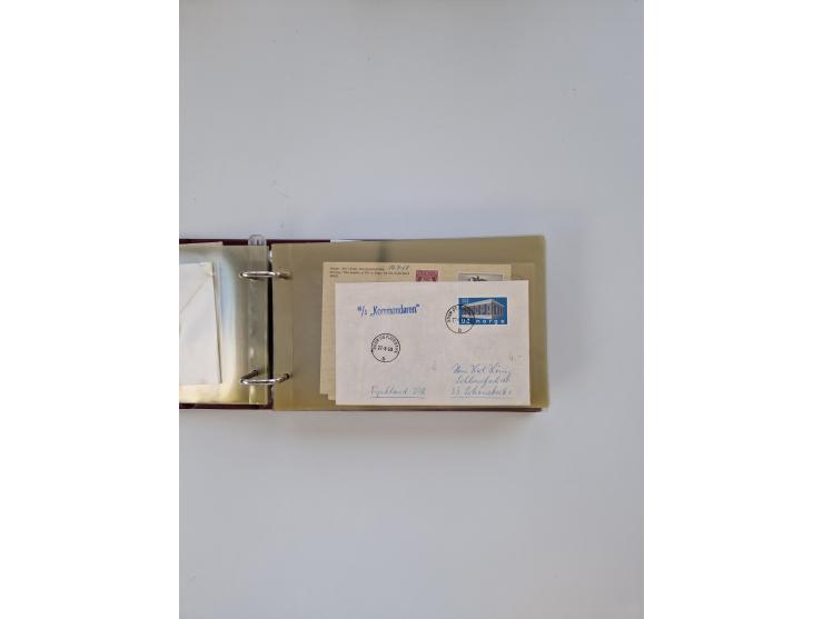 Norwegen: 1855/1980 (ca.), &nbsp;Sammlung &nbsp;mit ca. 240 Briefen, Karten und GSK mit viel Post vor 1945 mit besseren Stemp