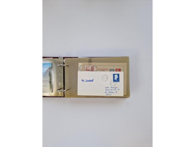 Norwegen: 1855/1980 (ca.), &nbsp;Sammlung &nbsp;mit ca. 240 Briefen, Karten und GSK mit viel Post vor 1945 mit besseren Stemp