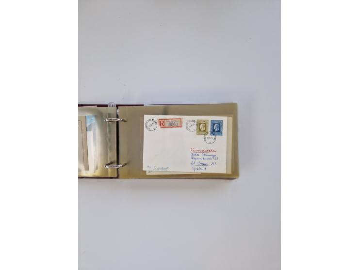 Norwegen: 1855/1980 (ca.), &nbsp;Sammlung &nbsp;mit ca. 240 Briefen, Karten und GSK mit viel Post vor 1945 mit besseren Stemp