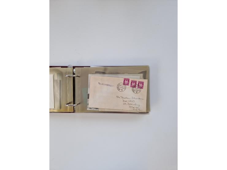 Norwegen: 1855/1980 (ca.), &nbsp;Sammlung &nbsp;mit ca. 240 Briefen, Karten und GSK mit viel Post vor 1945 mit besseren Stemp