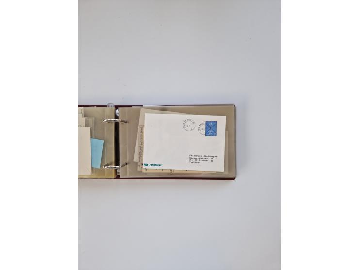 Norwegen: 1855/1980 (ca.), &nbsp;Sammlung &nbsp;mit ca. 240 Briefen, Karten und GSK mit viel Post vor 1945 mit besseren Stemp