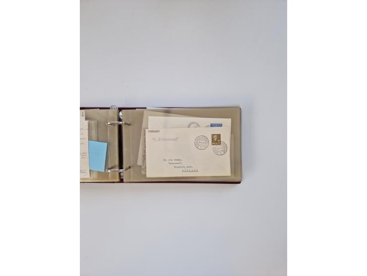 Norwegen: 1855/1980 (ca.), &nbsp;Sammlung &nbsp;mit ca. 240 Briefen, Karten und GSK mit viel Post vor 1945 mit besseren Stemp