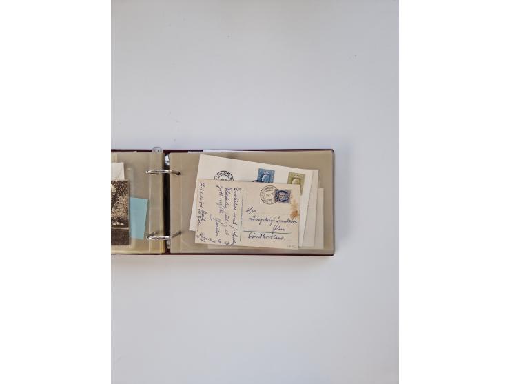 Norwegen: 1855/1980 (ca.), &nbsp;Sammlung &nbsp;mit ca. 240 Briefen, Karten und GSK mit viel Post vor 1945 mit besseren Stemp