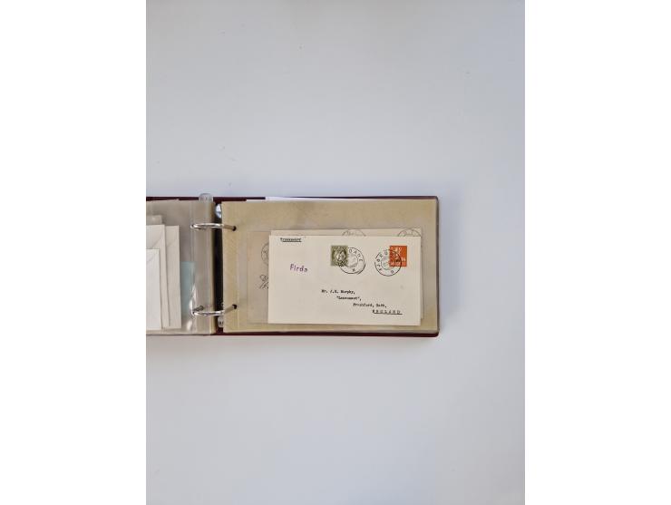 Norwegen: 1855/1980 (ca.), &nbsp;Sammlung &nbsp;mit ca. 240 Briefen, Karten und GSK mit viel Post vor 1945 mit besseren Stemp