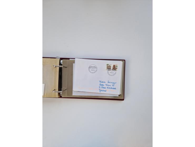 Norwegen: 1855/1980 (ca.), &nbsp;Sammlung &nbsp;mit ca. 240 Briefen, Karten und GSK mit viel Post vor 1945 mit besseren Stemp