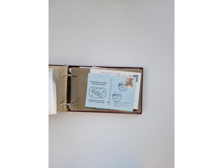 Norwegen: 1855/1980 (ca.), &nbsp;Sammlung &nbsp;mit ca. 240 Briefen, Karten und GSK mit viel Post vor 1945 mit besseren Stemp