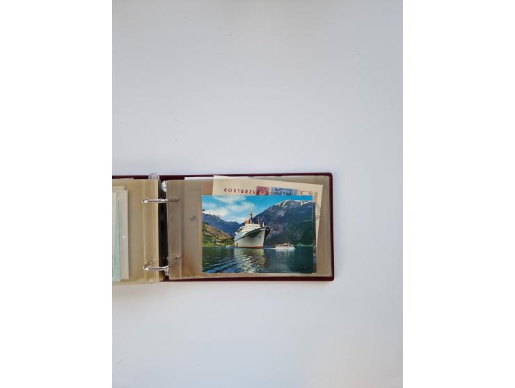 Norwegen: 1855/1980 (ca.), &nbsp;Sammlung &nbsp;mit ca. 240 Briefen, Karten und GSK mit viel Post vor 1945 mit besseren Stemp