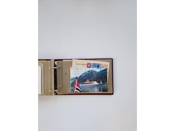 Norwegen: 1855/1980 (ca.), &nbsp;Sammlung &nbsp;mit ca. 240 Briefen, Karten und GSK mit viel Post vor 1945 mit besseren Stemp