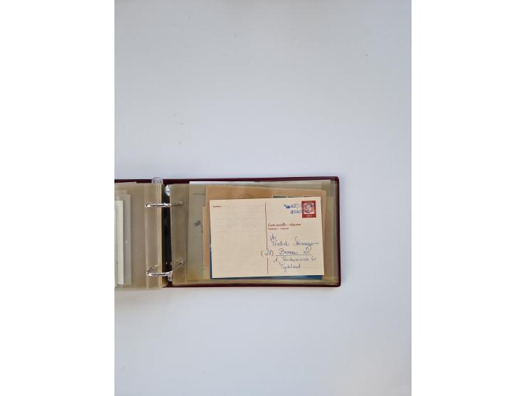 Norwegen: 1855/1980 (ca.), &nbsp;Sammlung &nbsp;mit ca. 240 Briefen, Karten und GSK mit viel Post vor 1945 mit besseren Stemp