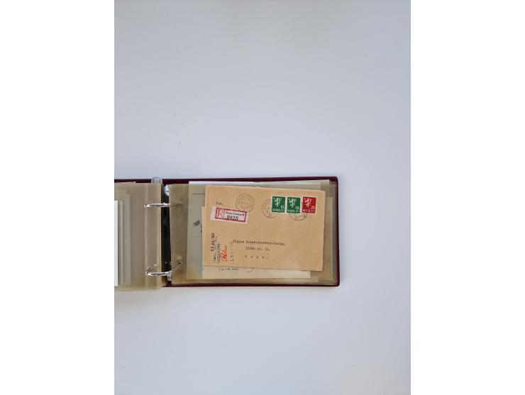 Norwegen: 1855/1980 (ca.), &nbsp;Sammlung &nbsp;mit ca. 240 Briefen, Karten und GSK mit viel Post vor 1945 mit besseren Stemp